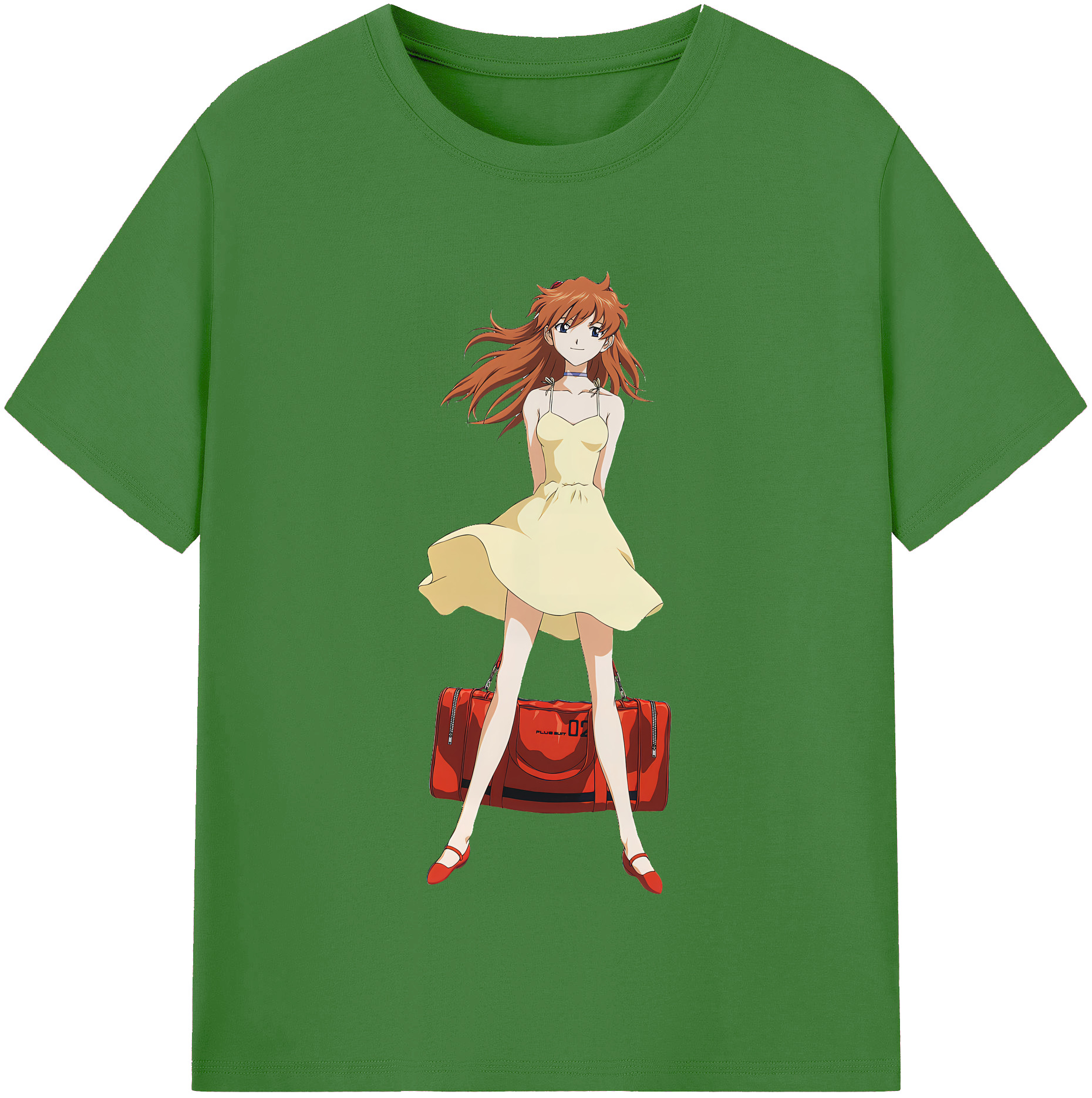 （画像用） EVA 新世紀エヴァンゲリオン レディースカジュアルプリントTシャツ（綿100％）